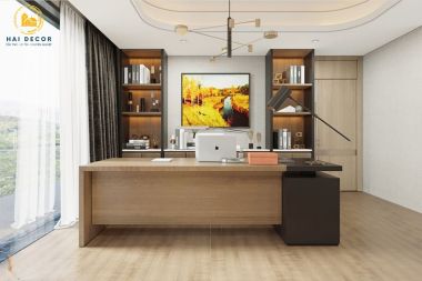 Nội thất phòng lãnh đạo gỗ công nghiệp PGD002
