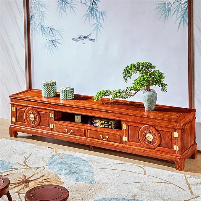 Kệ Ti Vi Giả Cổ Ấn Tượng Với Phong Cách Á Đông.KTV 002