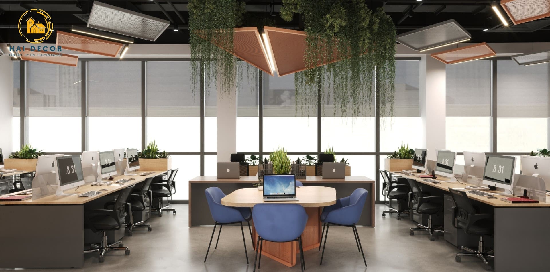 Bàn ghế văn phòng hiện đại 