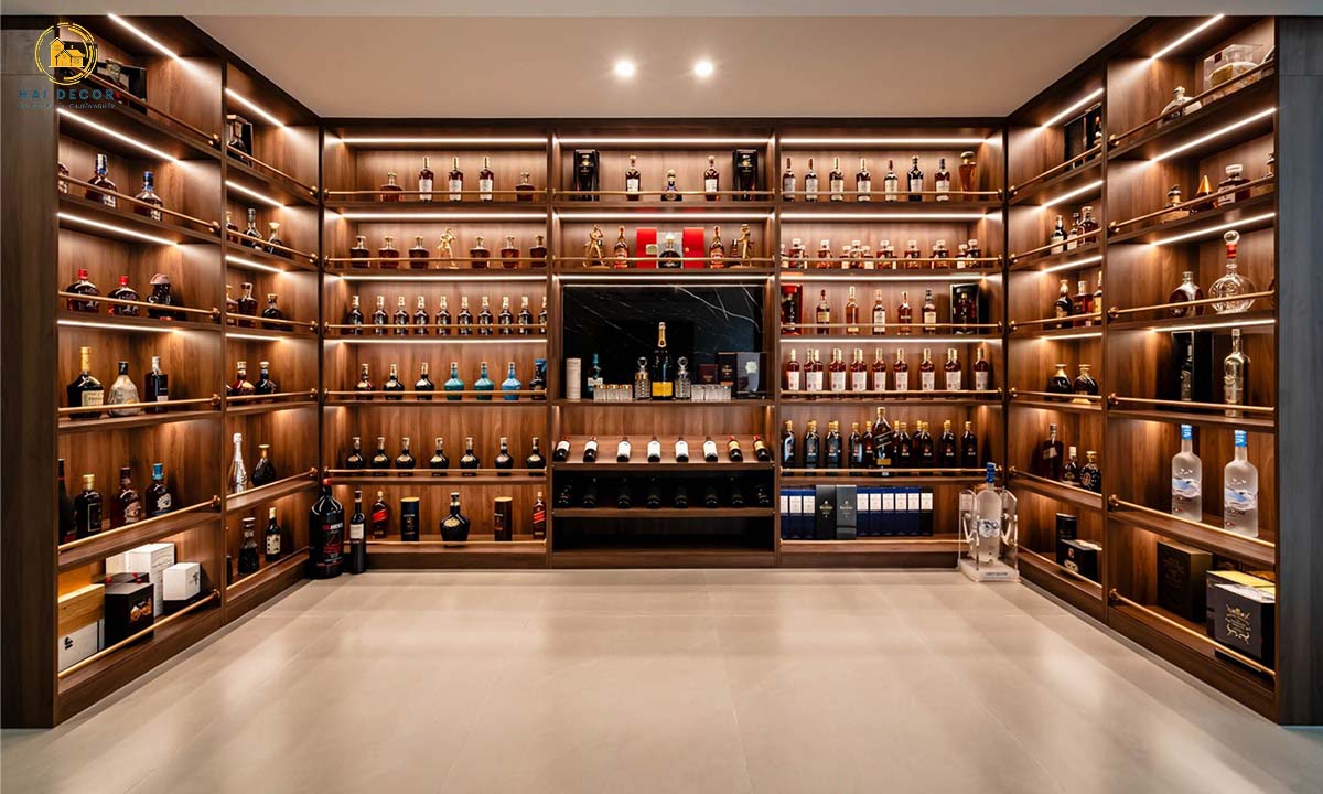 Tủ trưng bày rượu đẹp