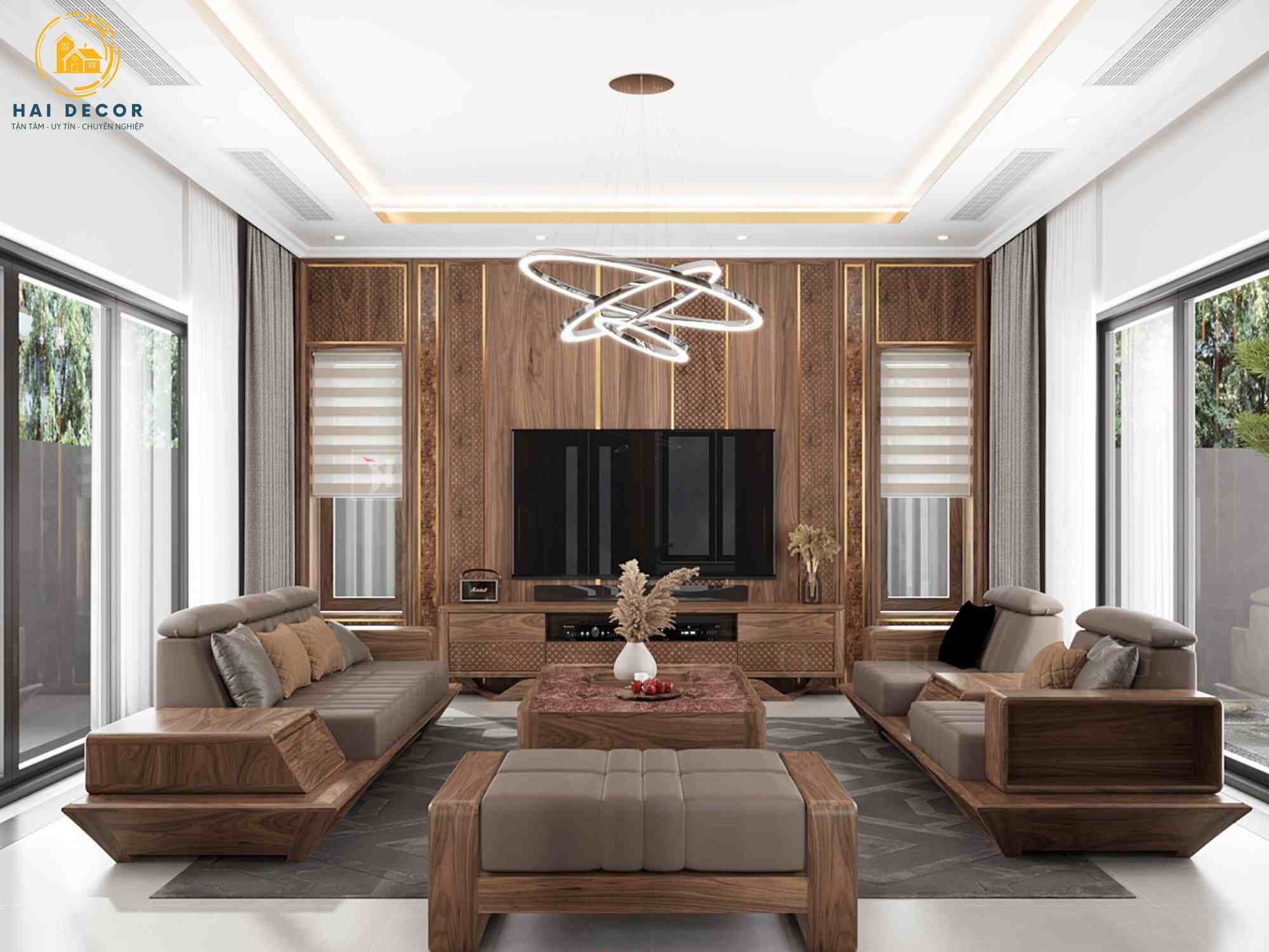 Sofa gỗ tự nhiên